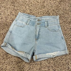KanCan Signature Mom Paperbag Jean Short - youth Girls - size 14 girls